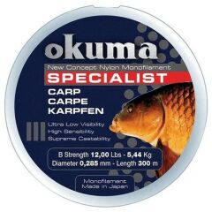 Okuma Carp 300 mt. 4,55 kg. 0,26 mm. Camou Misina