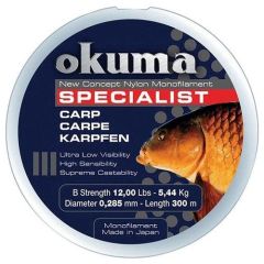 Okuma Carp 300 mt. 5,45 kg. 0,28 mm. Camou Misina
