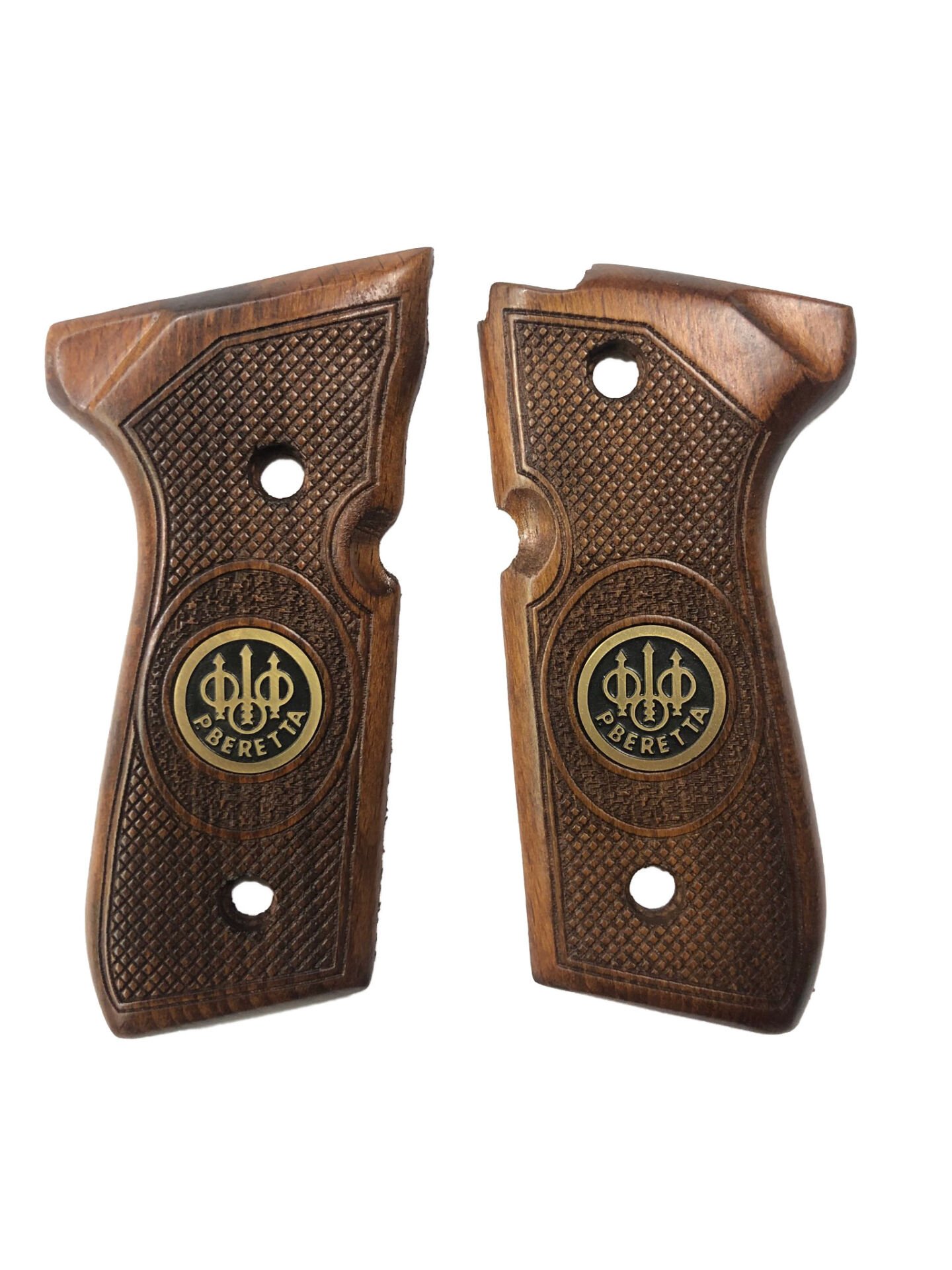 Beretta F92, 92A1, 92G, 92FS, 96, 96A1, M9, M9A1 Uyumlu Metal Özel Seri Ahşap Kabze Mod21