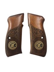 CZ75 Uyumlu Metal Özel Seri Lazer Kesim Ahşap Kabze Mod53