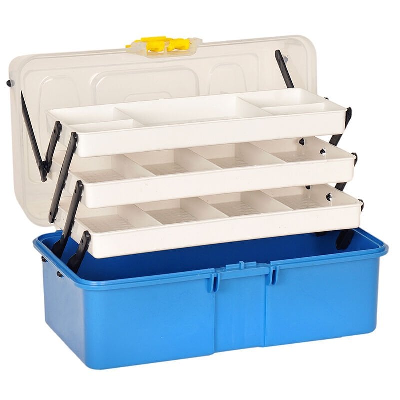 Powerex Şeffaf Kapaklı 16'' Balıkçı Alet Malzeme Çantası