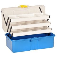 Powerex Şeffaf Kapaklı 16'' Balıkçı Alet Malzeme Çantası