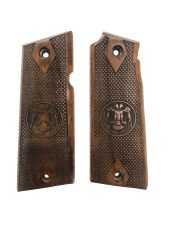 Star Model B Süper 9mm. Uyumlu Çiftbaşlı Kartal Model Özel Seri Lazer Kesim Ahşap Kabze Mod4