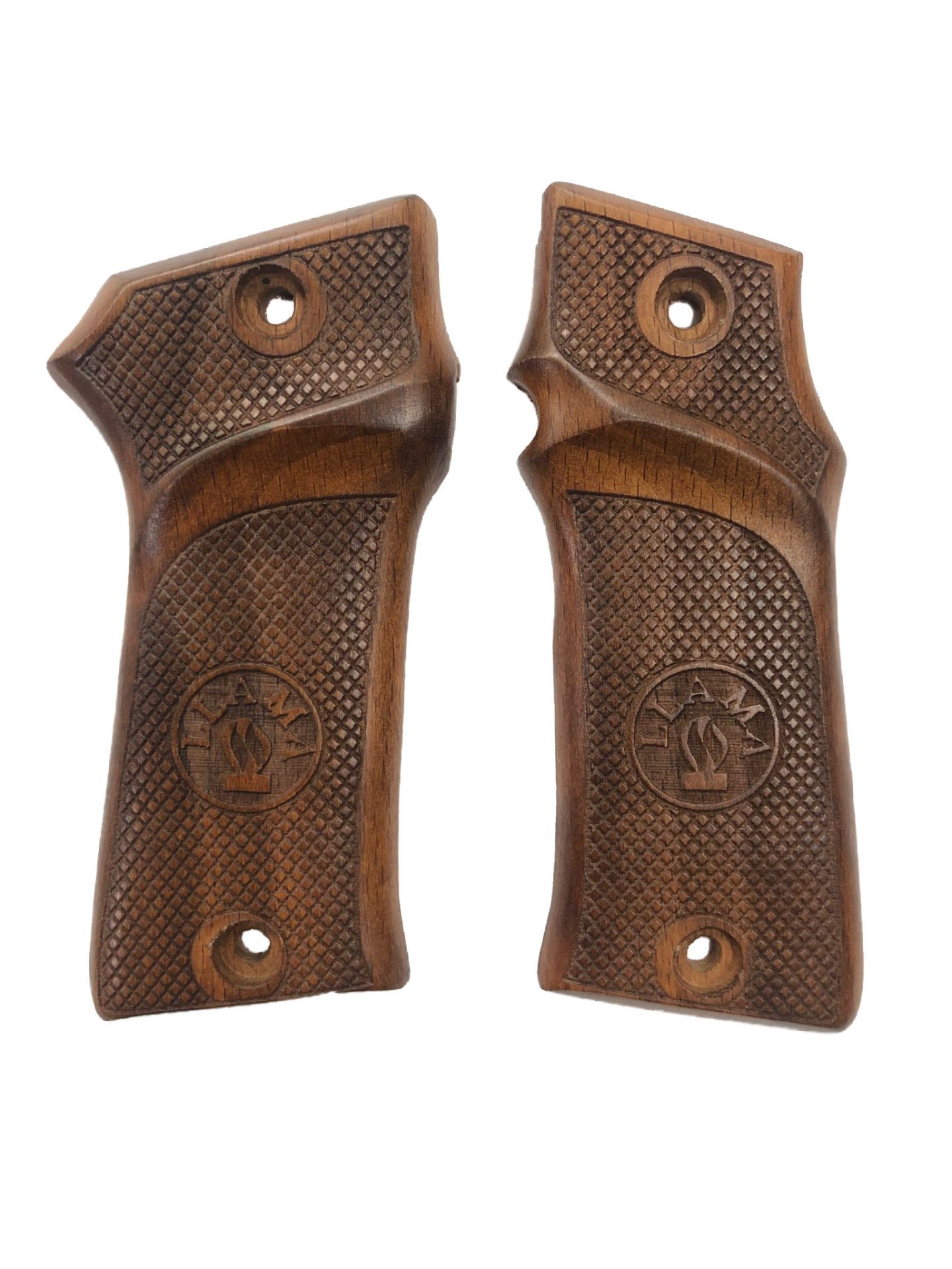 Llama 9mm. Parabellum Uyumlu Ortopedik Özel Seri Ahşap Kabze Mod3