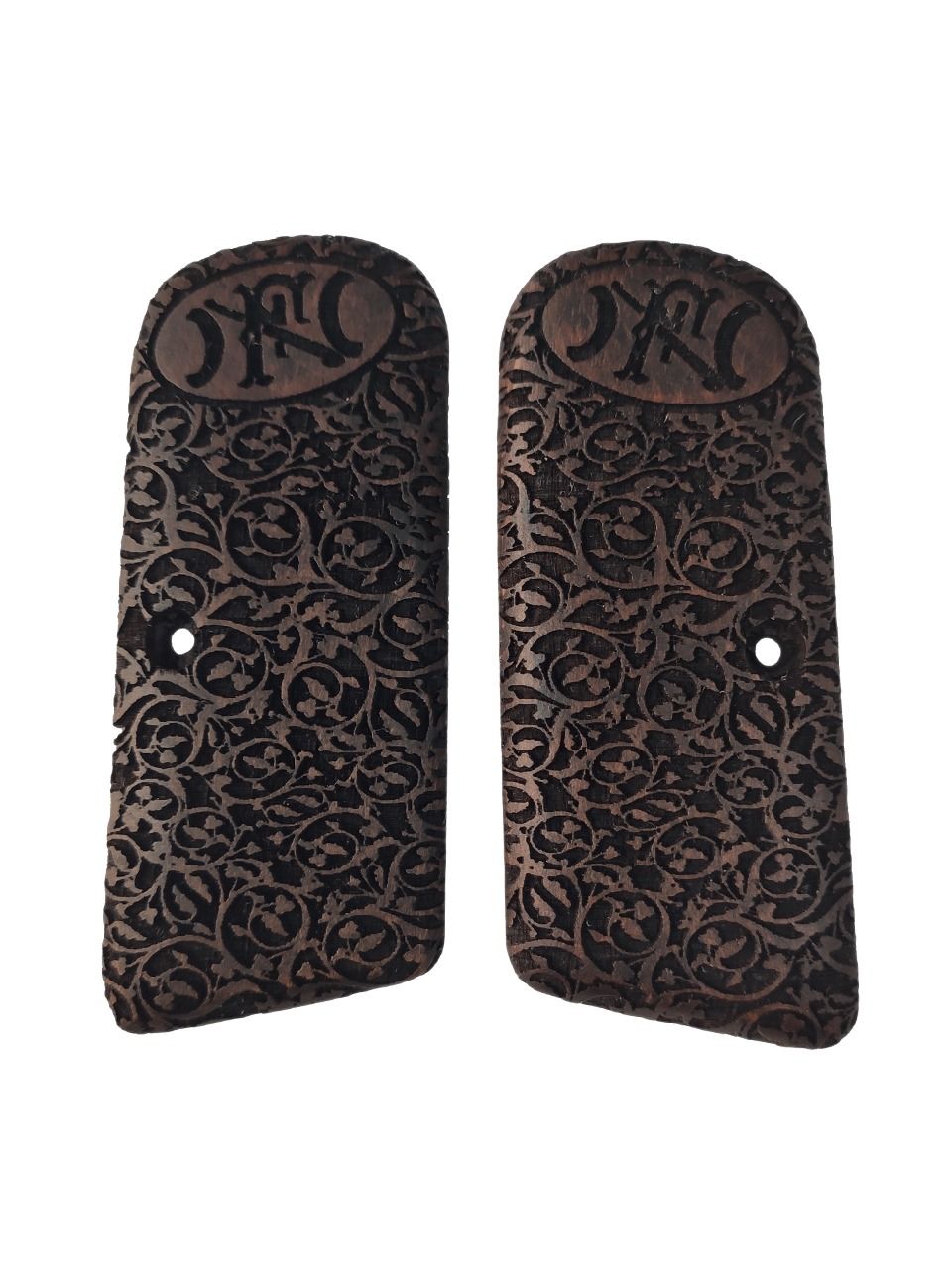 Browning FN Model 1922Uyumlu Uzun Belçika Özel Desenli Seri Lazer Kesim Ahşap Kabze Mod16