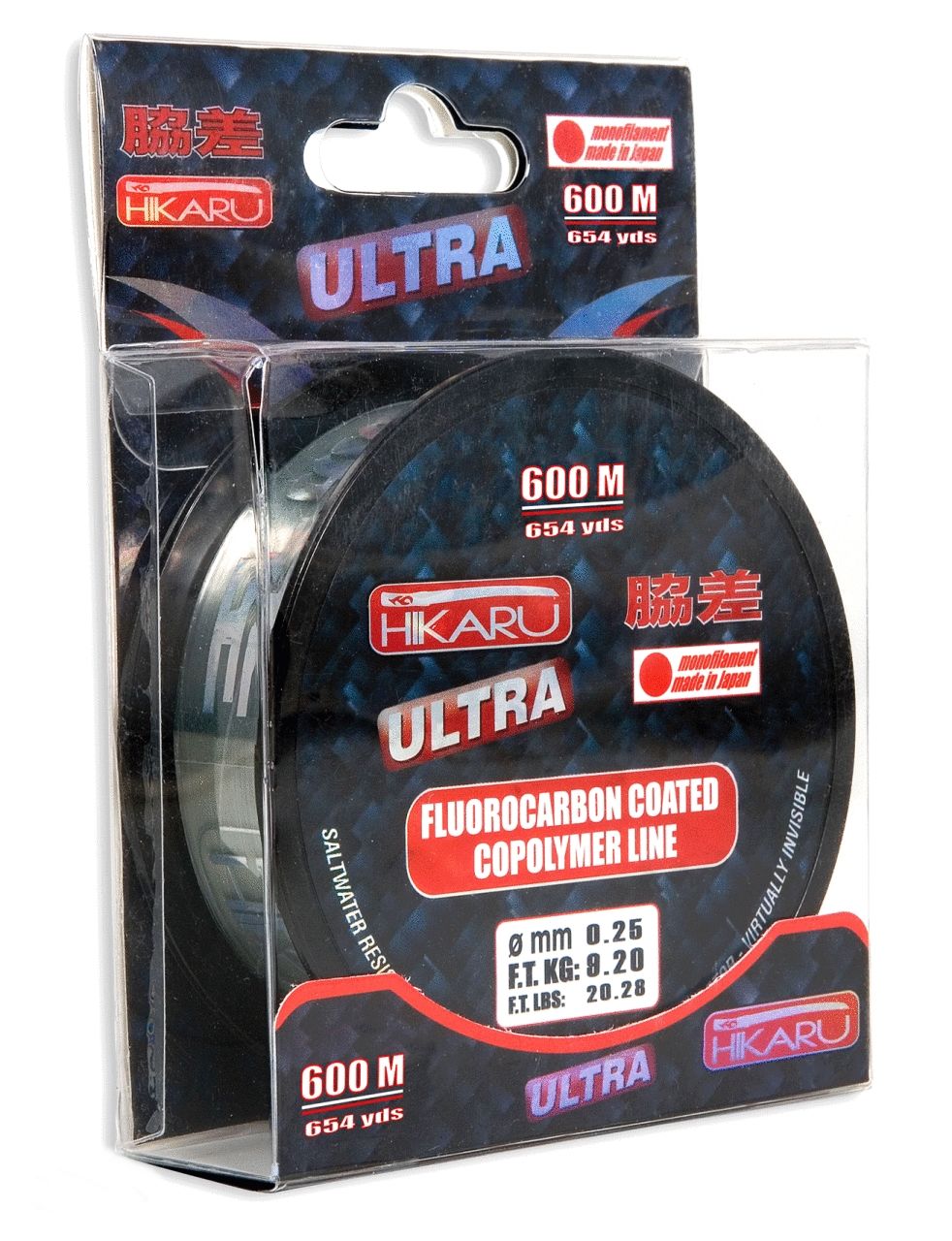 Lineaeffe Hikaru 600m. Ultra Fluorocarbon 0,35 mm. Olta Misinası