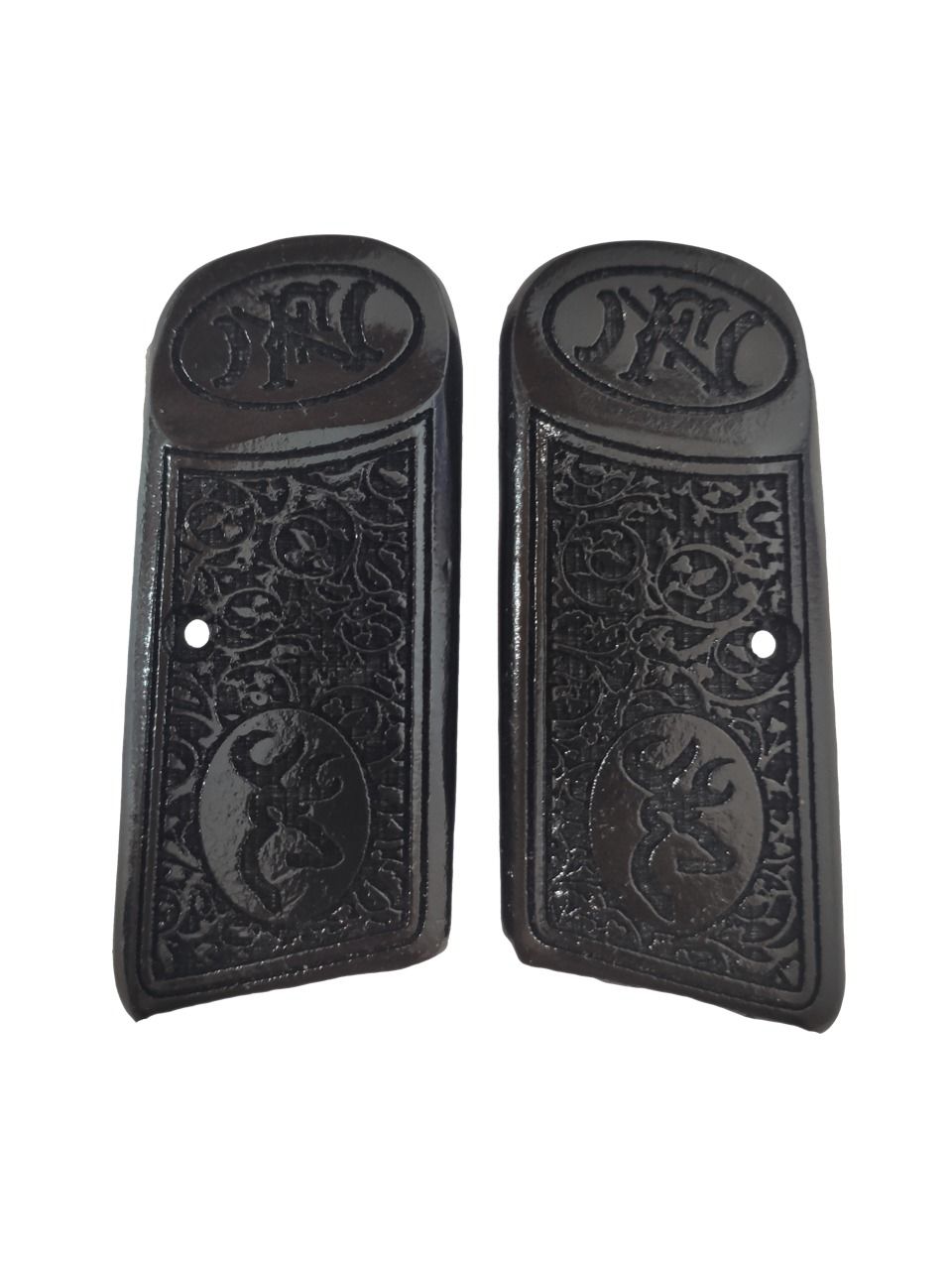 Browning FN Model 1922 Uyumlu Özel Seri Lazer Kesim Siyah Ahşap Kabze Mod12