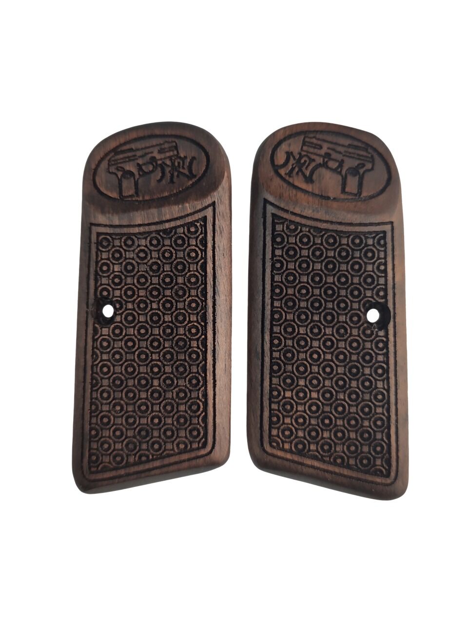Browning FN Model 1922 Uyumlu Uzun Belçika Özel Seri Lazer Kesim Ahşap Kabze Mod8