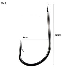 Powerex 505 model 4 no. Black Nickel Kutu Balık İğne 100 Adet