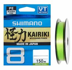 Shimano Kairiki 8 150m. Mantis Green 0.215mm/20.8kg.
