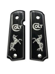 Colt 1911 Uyumlu Şahlanan At Model Özel Üretim Siyah Sedef Kabze Mod42