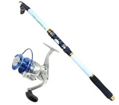 Powerex Carrera 2,70m. 75-150gr Kamış  - QS3000 Metal Kafa 3 BB Kamış Makine Olta Seti