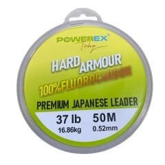 Powerex Hard Armour 0.52 mm. 16.86 kg. %100 Fluorocarbon 50 M Clear Leader Misina