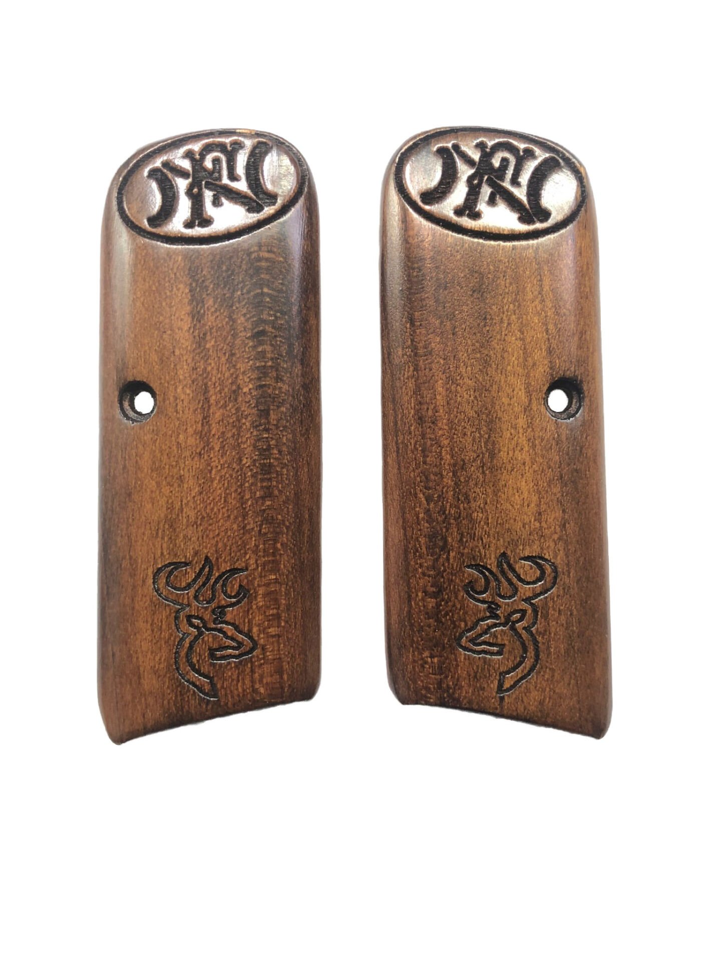 Browning FN Model 1922 Uyumlu Özel Seri Lazer Kesim Ahşap Kabze Mod2