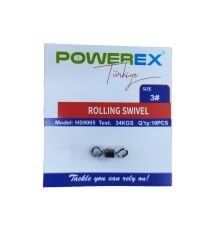 Powerex HS9005 3 No. Paketli Bilyeli İkili Fırdöndü 10lu Paket