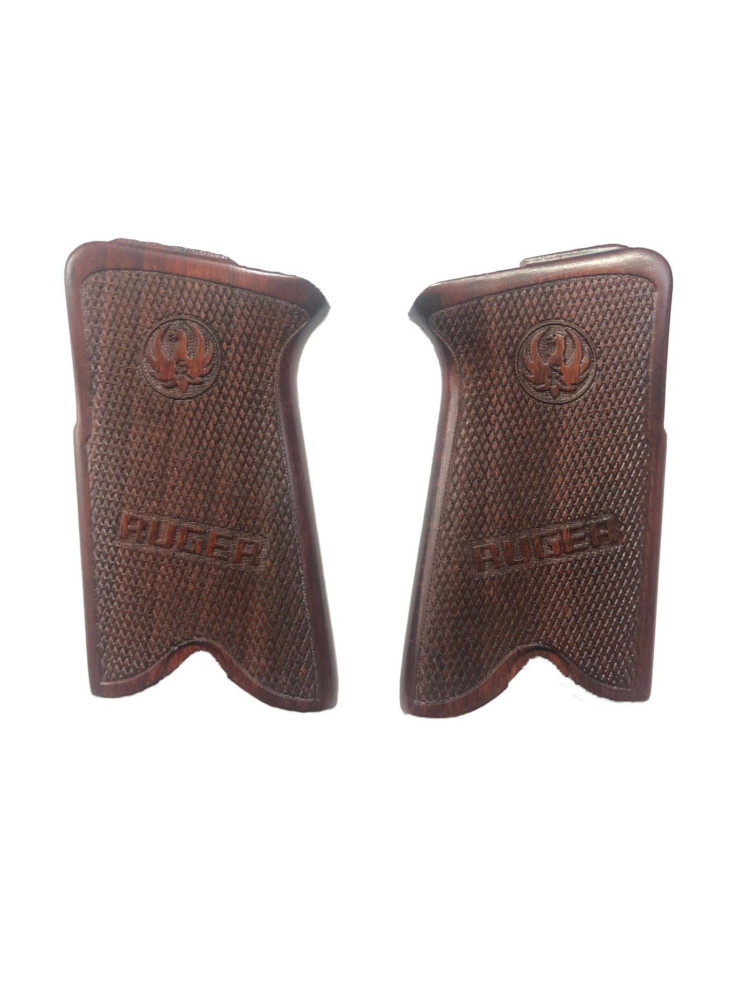 Ruger P85 Uyumlu Ruger Yazılı Lazer Kesim Özel Seri Ahşap Kabze Mod5