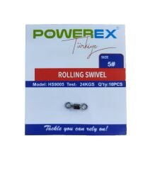 Powerex HS9005 5 No. Paketli Bilyeli İkili Fırdöndü 10lu Paket