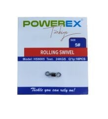 Powerex HS9005 5 No. Paketli Bilyeli İkili Fırdöndü 10lu Paket