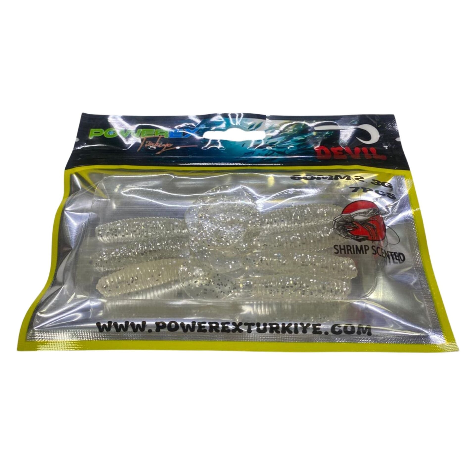 Powerex Devil Kurt 60mm 2.3gr Karides Kokulu 7li Paket Suni Yem 8304