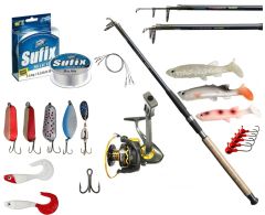 Exclusive Turna,Perch,Sudak Tele Spin Kamış Makina Seti