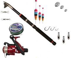 Profish 98 Parça 240cm.Kamış Makine Full Balıkçı Seti