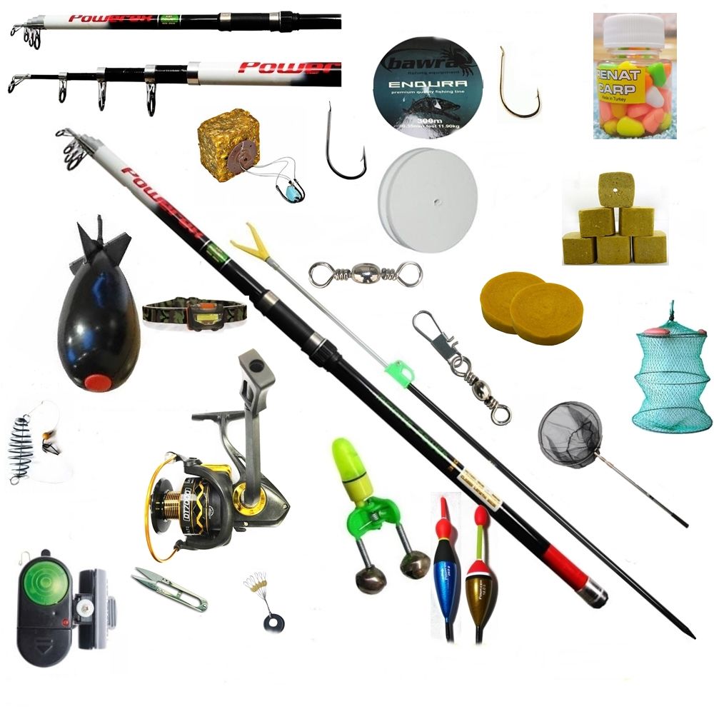 Profesyonel Karbon Surf Sazan 390 cm.Kamış 7000 lik Makine Balıkçı Full Olta Seti