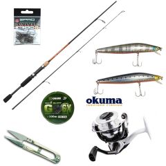 Okuma Aria 20 & Okuma Fina Pro 210cm. Spin 5-20gr. LRF Kamış Olta Seti