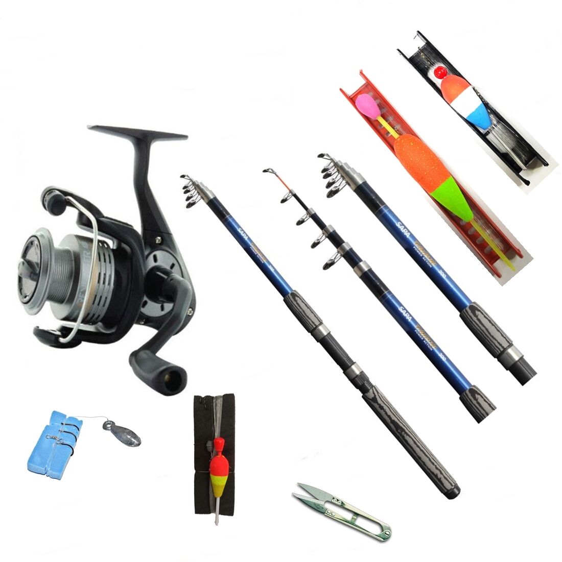 Okuma Revenger 40 & Powerex Valerie 270cm.Teleskopik Kıyı Olta Seti