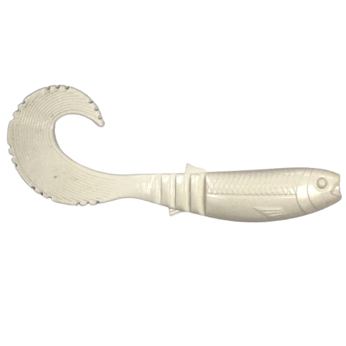 Powerex Shadteez Curltail 10cm. White Silikon Orak Kuyruk
