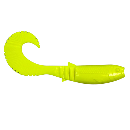 Powerex Shadteez Curltail 10cm. Shiny Yellow Silikon Orak Kuyruk