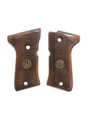 Beretta 92FS Compact Uyumlu Metal Özel Seri Lazer Kesim Ahşap Kabze Mod2