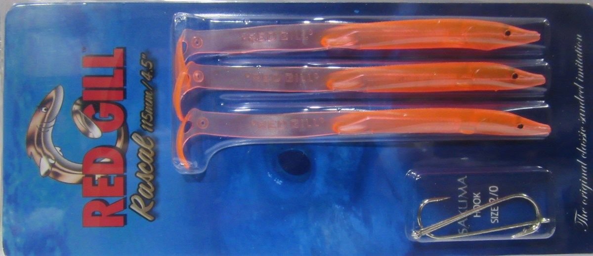 Red Gill Rascal 115mm Bright Red Silikon Yem