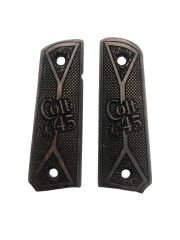 Colt 1911 Uyumlu Özel Seri Lazer Kesim Koyu Ahşap Kabze Mod21