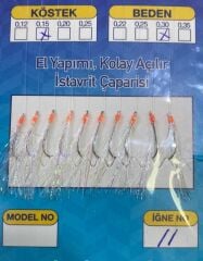 El Yapımı 10'lu Kolay Açılır İstavrit Çaparisi 8217 (1 Ad.)