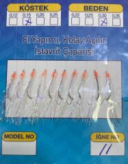 El Yapımı 10'lu Kolay Açılır İstavrit Çaparisi 8217 (1 Ad.)