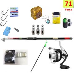 Okuma Aria 55 Makine Powerex Karbon Kamış 71 Parça Olta Seti