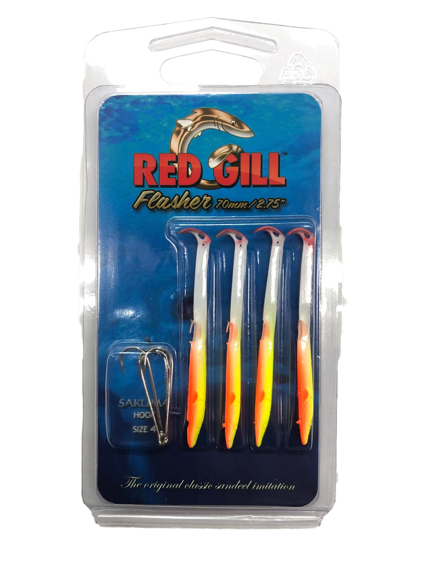 Red Gill Flasher 70mm Tequila Sunrise Silikon Yem