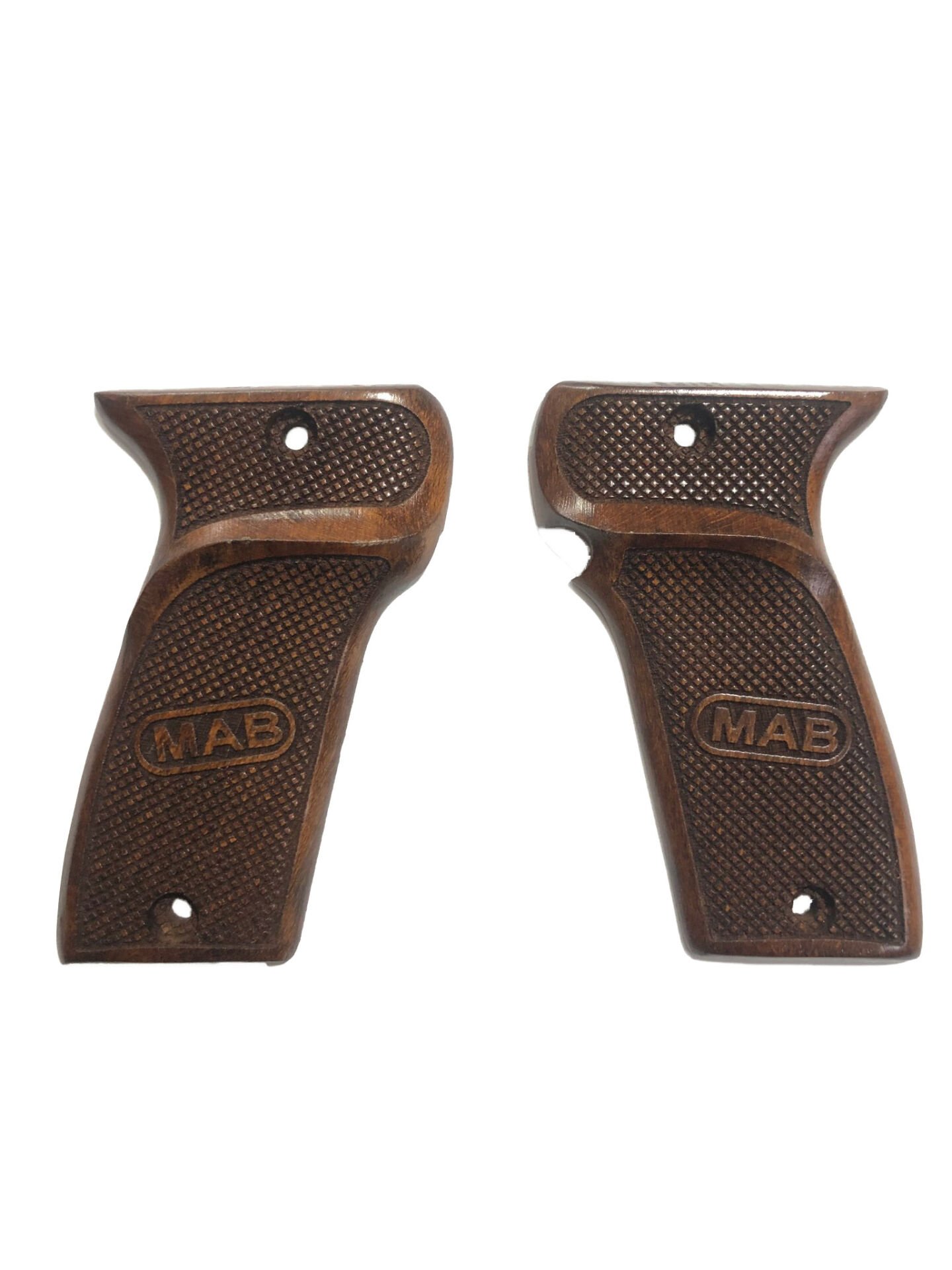 MAB Model D 7.65mm Uyumlu MAB Yazılı Lazer Kesim Ahşap Kabze Mod2