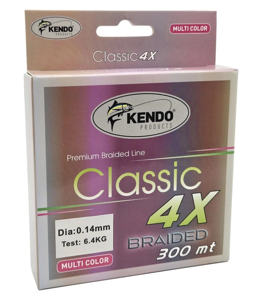 Kendo Classic 4X 300m 0.16mm Multicolor Örgü İp