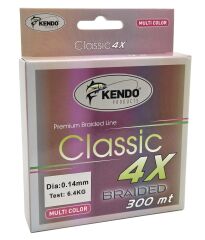 Kendo Classic 4X 300m 0.16mm Multicolor Örgü İp