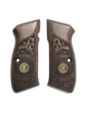 CZ75 Uyumlu Metal Özel Seri Lazer Kesim Ahşap Kabze Mod33