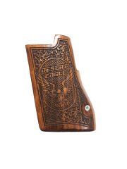Desert Eagle 45cal., 357 mgn.,50cal. Uyumlu Özel Seri Lazer Kesim Ahşap Kabze Mod4