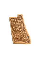 Desert Eagle 45cal., 357 mgn.,50cal. Uyumlu Özel Seri Lazer Kesim Açık Ahşap Kabze Mod5