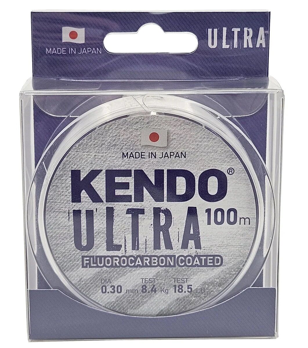 Kendo 0.30mm Ultra Fluorocarbon Coated 100m White Misina