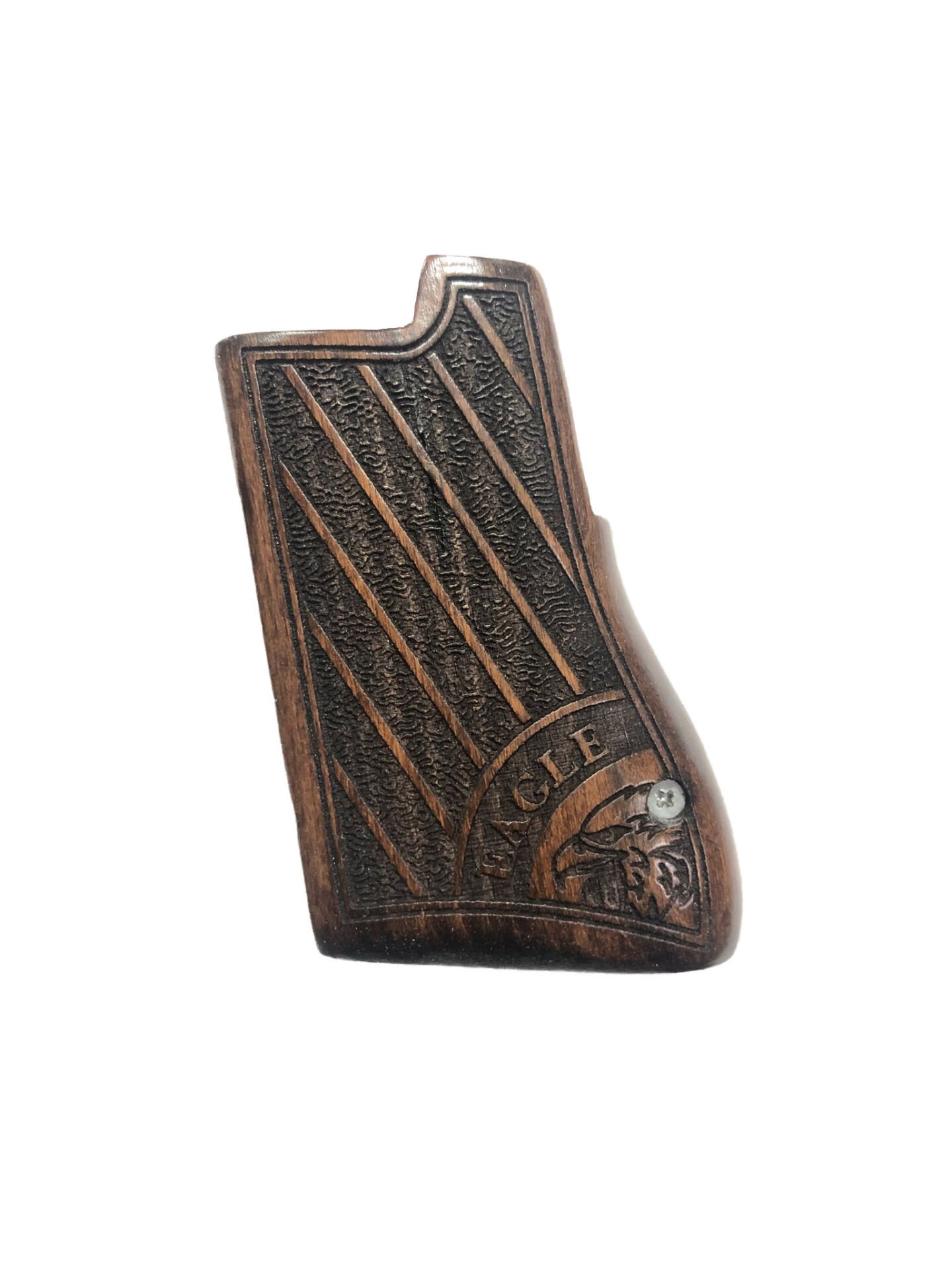 Desert Eagle 45cal., 357 mgn.,50cal. Uyumlu Özel Seri Lazer Kesim Ahşap Kabze Mod2