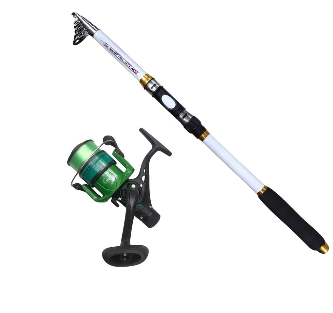 Powerex MLK 3,00 m. - Highline Plus Yeşil 4000 Kamış Makine Olta Seti