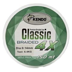Kendo Classic 4X 150m 0.12mm Apple Green Örgü İp