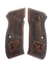 CZ75 Uyumlu Özel Desenli Ayyıldız Model Lazer Kesim Ahşap Kabze Mod28