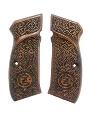 CZ75 Uyumlu Özel Seri Lazer Kesim Ahşap Kabze Mod20