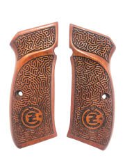 CZ75 Uyumlu Özel Seri Lazer Kesim Ahşap Kabze Mod21